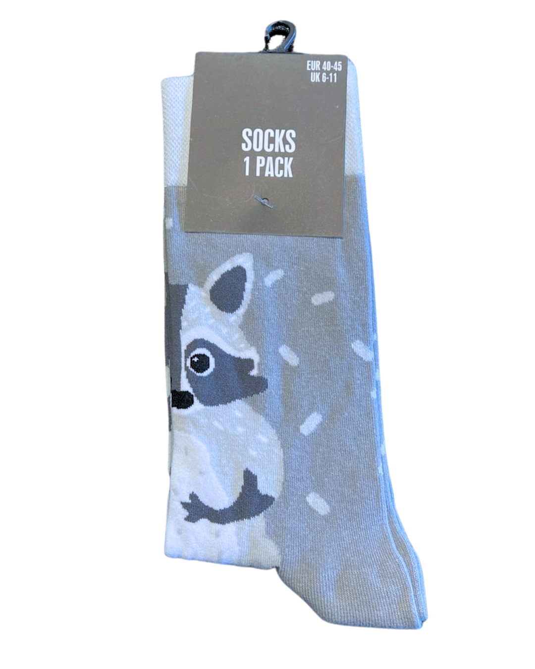 Print Socks - Raccoon