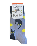 Print Socks - Black Cat