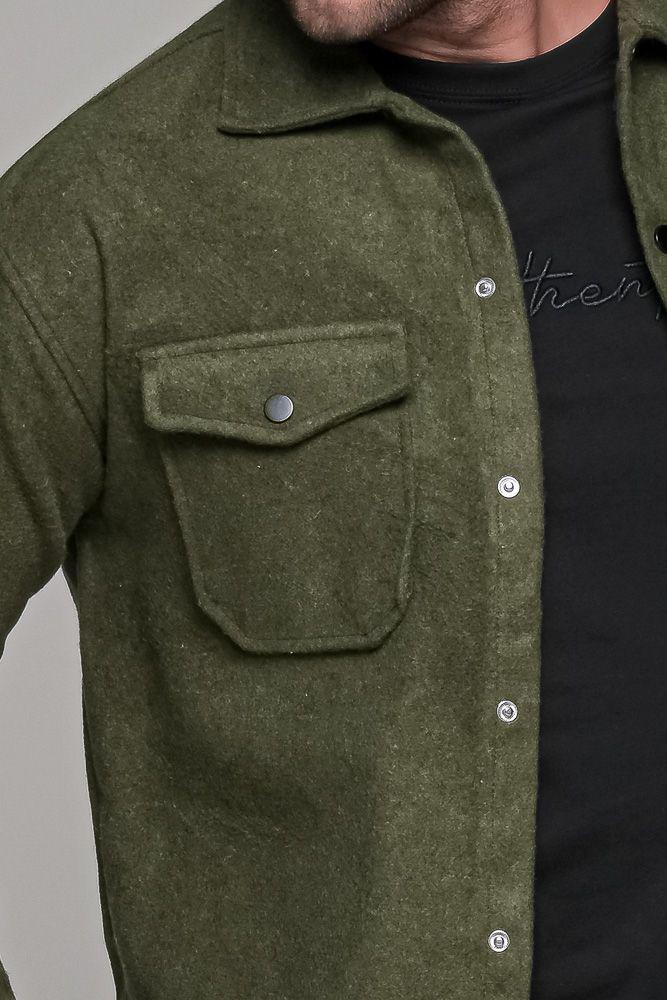 Wool-Blend Overshirt