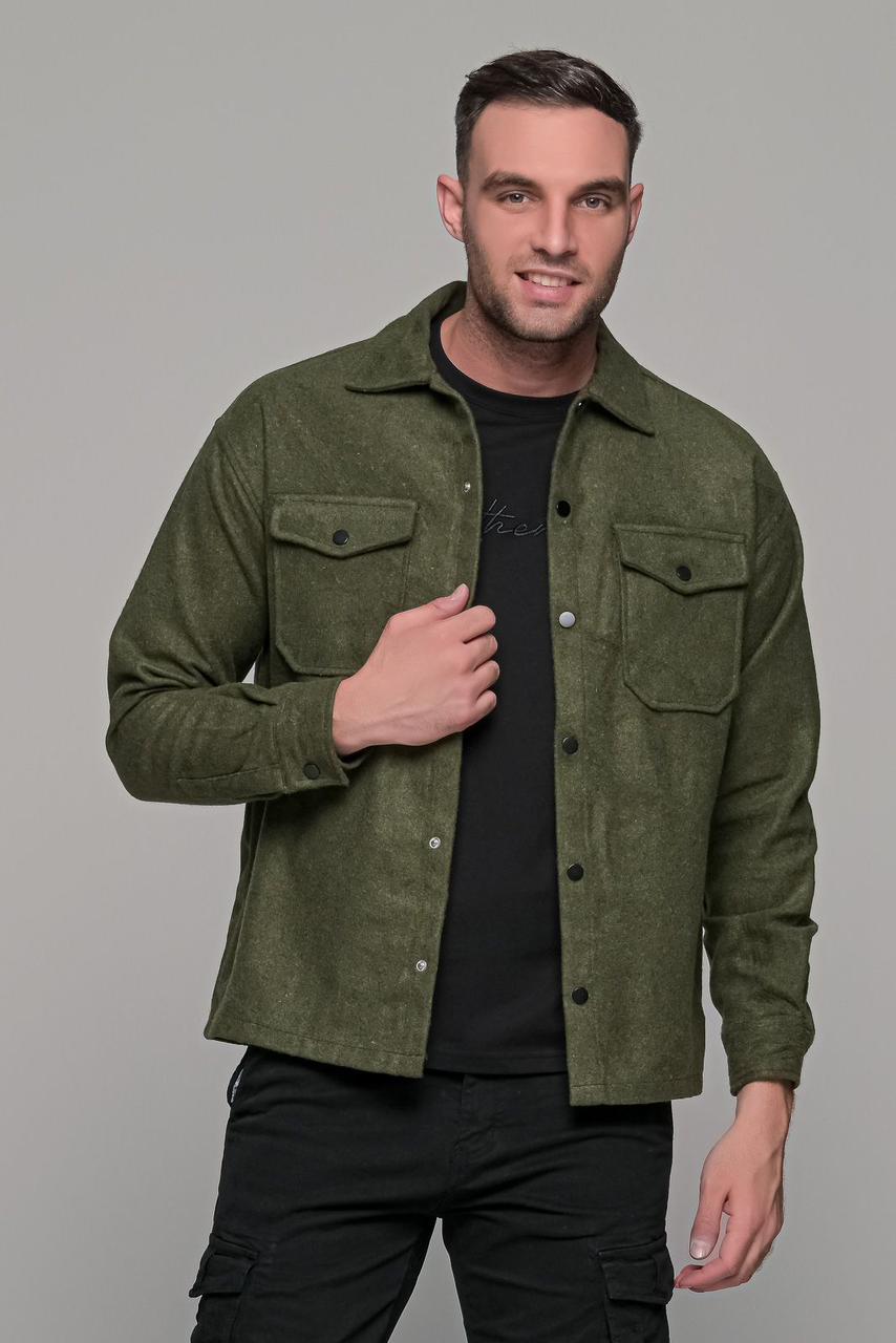 Wool-Blend Overshirt