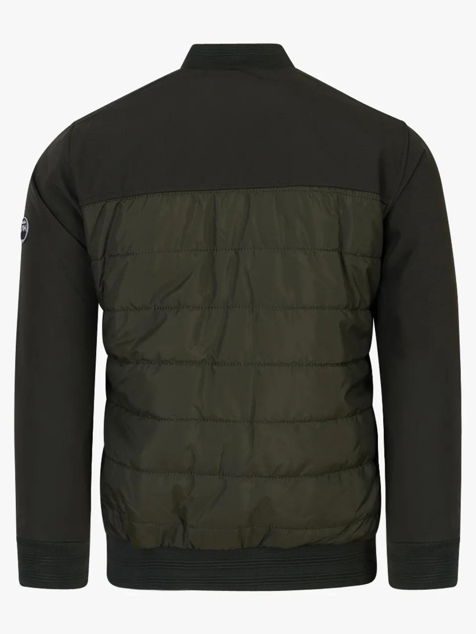 Two-Tone Quilted Bomber