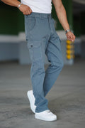 Denim Cargo Pants