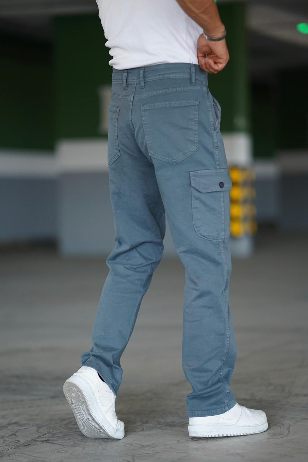 Denim Cargo Pants