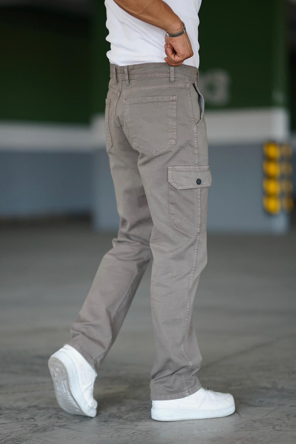 Denim Cargo Pants